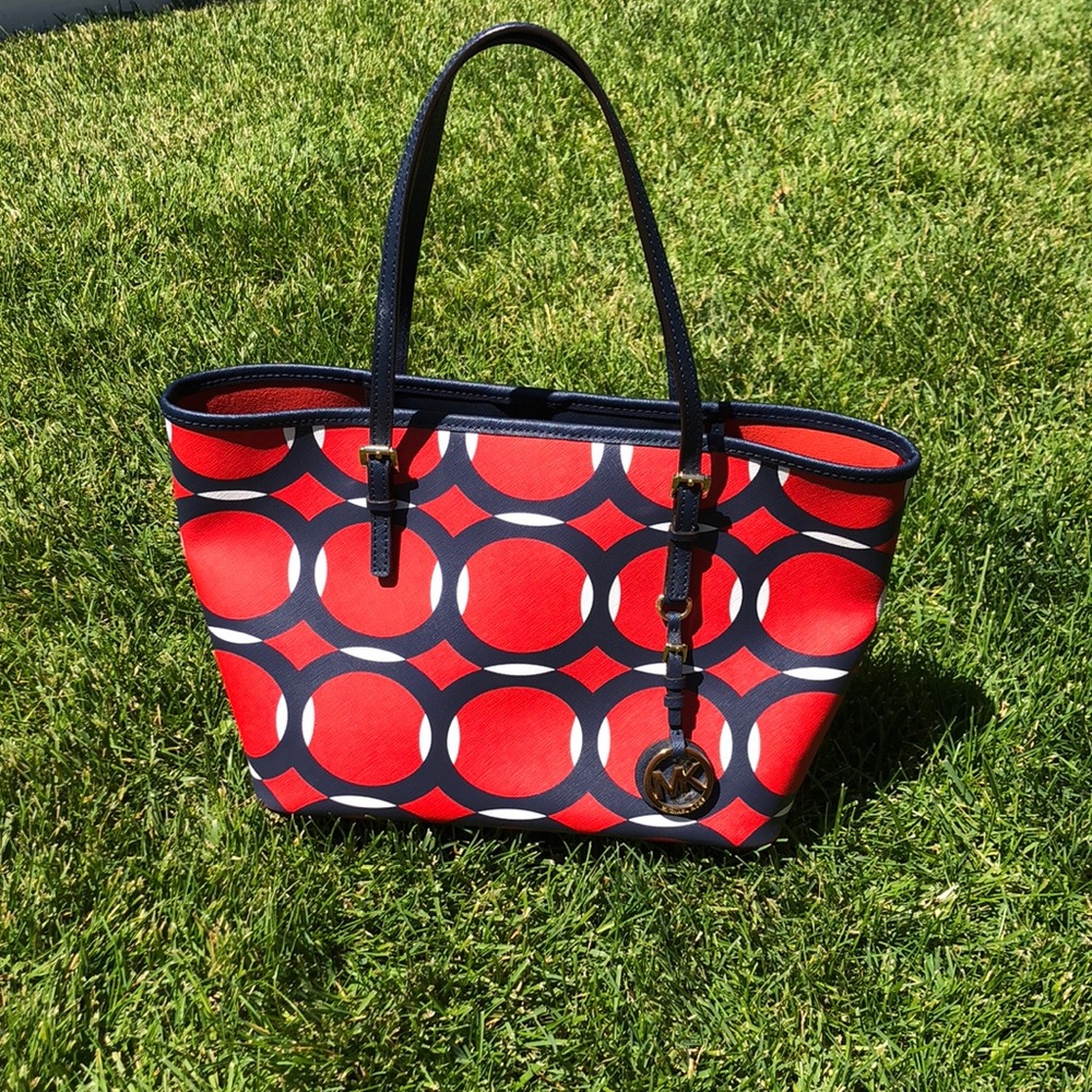 Michael Kors Red White and Blue Bag